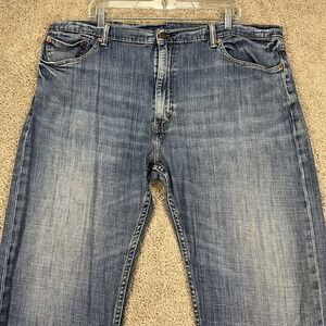 Levis 505 Jeans Mens Medium Wash 42x32 Straight Leg 5 Pocket‎ Faded Classic Fit